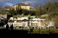 View of Capuchin Monastery in Salzburg from the street