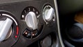 View of car air conditioning panel Royalty Free Stock Photo