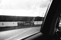 Frexit sign in Paris on the Ring road - car POV