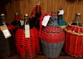View of a carboy with plum brandy after a fresh burning plum brandy Royalty Free Stock Photo