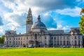 View of Cardiff City Hall in Wales Royalty Free Stock Photo