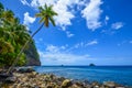 Caribbean martinique wild beach Royalty Free Stock Photo