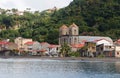The view of the caribbean village Saint Pierre , Martinique island Royalty Free Stock Photo