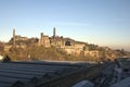 View of Carlton Hill and Waverley station, Edinburgh