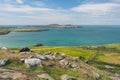 View from Carn Llidi St Davids Head out to Ramsey Island, Pembrokeshire, Wales