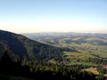 View of the Carpathian Mountains from Mount Gimba.