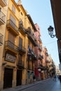 View of a street in a historical district of Valencia, Spain