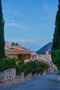 View At carrer del Calvari With Typical Old Houses And City Center PollenÃÂ§a, old village on the island Palma Mallorca, Spain Royalty Free Stock Photo