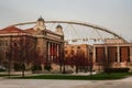 View of Carrier Dome roof frame Royalty Free Stock Photo