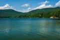 A View of Carvins Cove and Tinker Mountain Located in Botetourt County, Virginia, USA Royalty Free Stock Photo