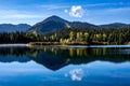 View across Gold Greek Pond with pretty water reflection