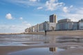 View on Casino Kursaal building from beach of Ostend