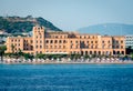 View of the Casino Rodos. Picture taken from the sea.