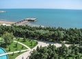 View of the Caspian Sea from the hotel Jumeirah