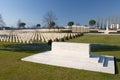 View of Cassino War cemetery Royalty Free Stock Photo