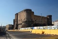 View of Castel Nuovo from via Ammiraglio Ferdinando Acton. Napoli. Campania. Italy Royalty Free Stock Photo