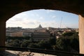 View from Castel sant'angelo to cappella sistina Royalty Free Stock Photo