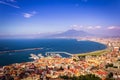 View of Castellammare di Stabia and Mount Vesuvius and the Bay of Naples, Naples Napoli