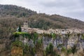 View of Castellfollit de la Roca, Spain