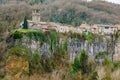 View of Castellfollit de la Roca, Spain