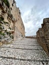 view of castle Caccamo, Palermo, Sicily, Italy Royalty Free Stock Photo