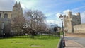 View of the Castle and the Cathedral in Rochester Royalty Free Stock Photo