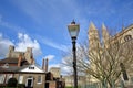 View of the Castle and the Cathedral in Rochester Royalty Free Stock Photo