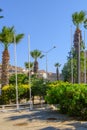 View of the castle and the city in Cesme, Turkey Royalty Free Stock Photo