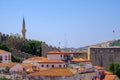 View of the castle and the city in Cesme, Turkey Royalty Free Stock Photo