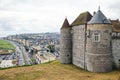 View on the castle and city Dieppe