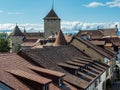 View of Castle from City Wall in Murten