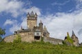 View of the Castle of Cochem, Germany. It is the largest hill-castle on the Mosel river. Royalty Free Stock Photo
