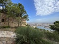 View from castle de Galeras over the city Cartagena