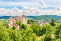 View at the Castle des Plas in Curemonte - France