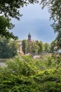 View of the Castle Eutin through Hedges and Trees, Germany