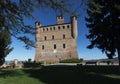 View of the Castle of Grinzane Cavour Unesco heritage Royalty Free Stock Photo