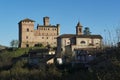 View of the Castle of Grinzane Cavour Unesco heritage Royalty Free Stock Photo