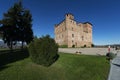 View of the Castle of Grinzane Cavour Unesco heritage Royalty Free Stock Photo