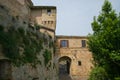 View of the castle of Grottammare medieval village during in Italy Royalty Free Stock Photo