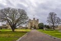 A view of the castle and grounds in Rochester, UK Royalty Free Stock Photo