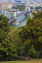 View from Castle Hill in Budapest Royalty Free Stock Photo
