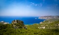 View of Castle Monolithos, Rhodes, Greece Royalty Free Stock Photo