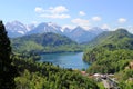 View from the castle Neuschwanstein Royalty Free Stock Photo