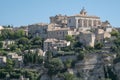 View on castle of old medieval town Gordes, Vaucluse, landscape of Provence France Royalty Free Stock Photo