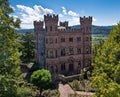 View of the castle Ortenberg surrounded by vineyards_Ortenberg, Baden Wuerttemberg, Germany Royalty Free Stock Photo