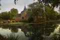 View of the castle and pond in Arcen, the Netherlands.