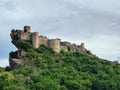 view of the castle of roccascalegna in abruzzo