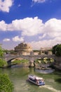 View of castle Saint Angel in Rome Royalty Free Stock Photo