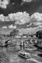 View of castle Saint Angel in Rome