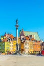 View of the castle square in front of the royal castle and sigismundÃÂ´s column in Warsaw, Poland....IMAGE